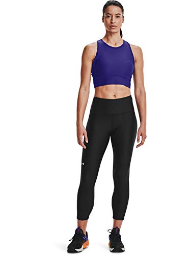 Under Armour Womens HeatGear Armour High Waisted Ankle No-Slip Leggings , Black (001)/White , Small