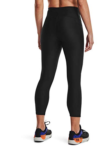 Under Armour Womens HeatGear Armour High Waisted Ankle No-Slip Leggings , Black (001)/White , Small