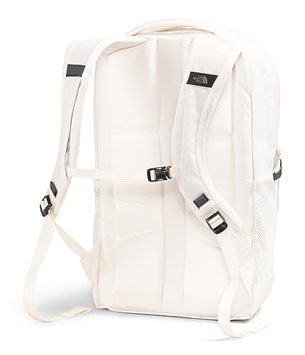 THE NORTH FACE Women's Jester Luxe Everyday Laptop Backpack, Gardenia White/Burnt Coral Metallic, One Size