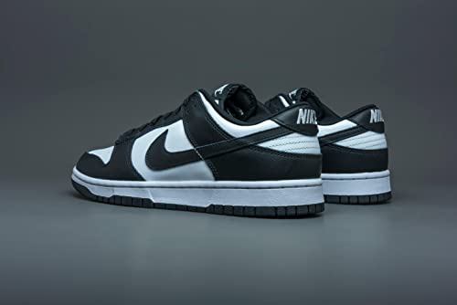 Nike Dunk Low Retro Mens Basketball Shoes, White Black White, 9.5 US