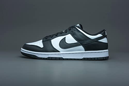 Nike Dunk Low Retro Mens Basketball Shoes, White Black White, 9.5 US