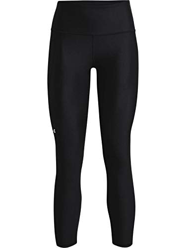 Under Armour Womens HeatGear Armour High Waisted Ankle No-Slip Leggings , Black (001)/White , Small