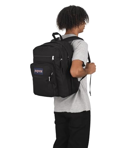 JanSport Laptop Backpack - Computer Bag with 2 Compartments, Ergonomic Shoulder Straps, 15” Laptop Sleeve, Haul Handle - Book Rucksack - Black