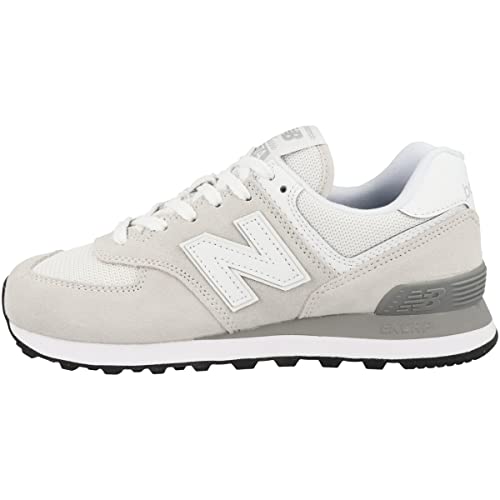 New Balance Women's 574 Core Sneaker, Nimbus Cloud/White, 8