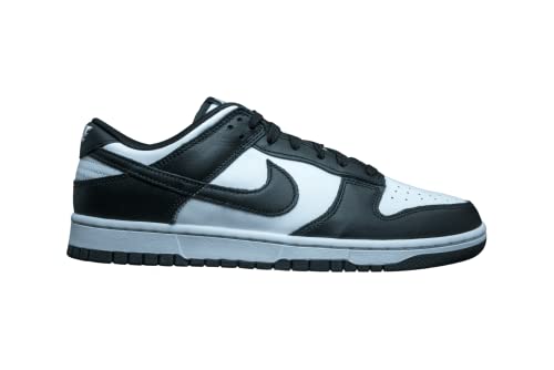 Nike Dunk Low Retro Mens Basketball Shoes, White Black White, 9.5 US