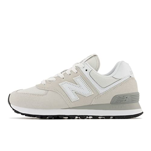 New Balance Women's 574 Core Sneaker, Nimbus Cloud/White, 8