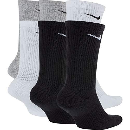 Nike Men's Everyday Plus Cushion Crew Socks (Large, Multi)