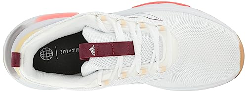 adidas Women's Racer Tr23 Sneaker, White/White/Bright Red, 7.5