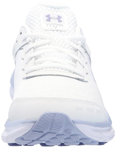 Under Armour Women's Charged Assert 10, (109) White/White/Metallic Celeste, 8, US