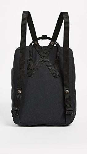 Fjällräven Kånken Unisex Travel Backpack - Side Slip Pocket - Adjustable Shoulder Straps - Dual Top Handles Black One Size One Size