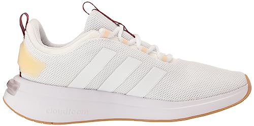 adidas Women's Racer Tr23 Sneaker, White/White/Bright Red, 7.5