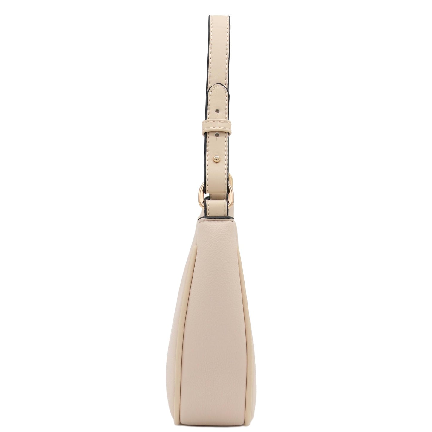 Small Crescent Shoulder Bag Underarm Purse (Nude)