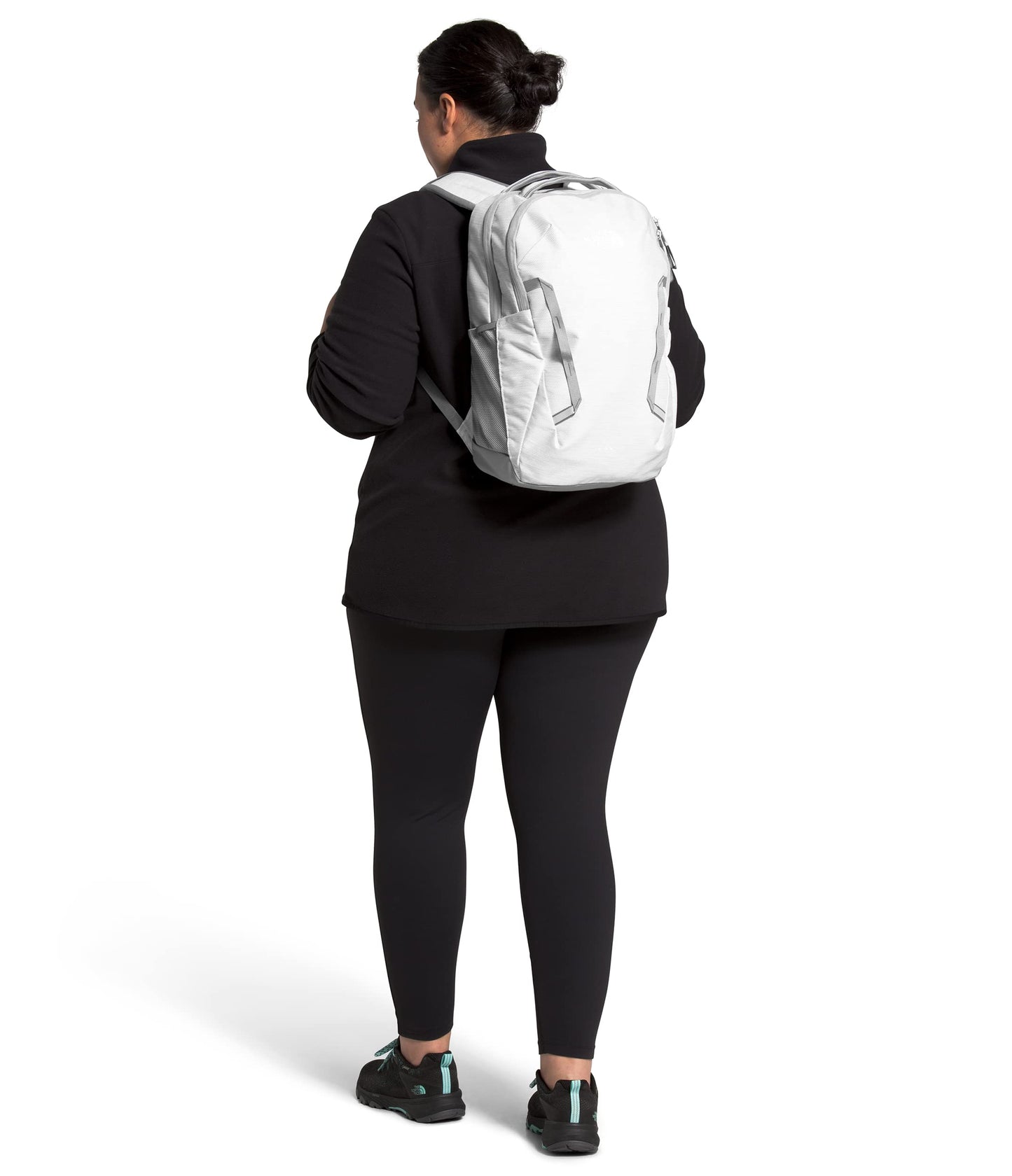 THE NORTH FACE Women's Vault Everyday Laptop Backpack, TNF White Metallic Melange/Mid Grey, One Size