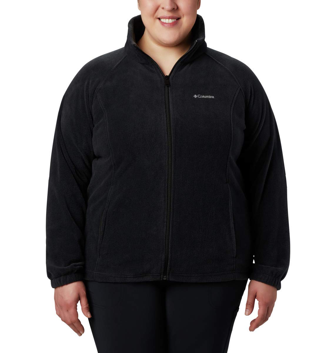 Columbia Women's Benton Springs Full Zip, Black, Large