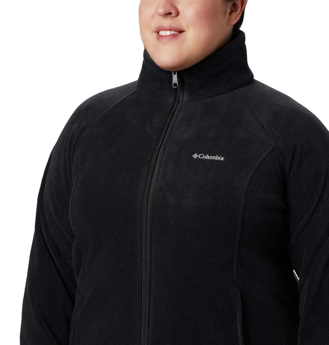 Columbia Women's Benton Springs Full Zip, Black, Large