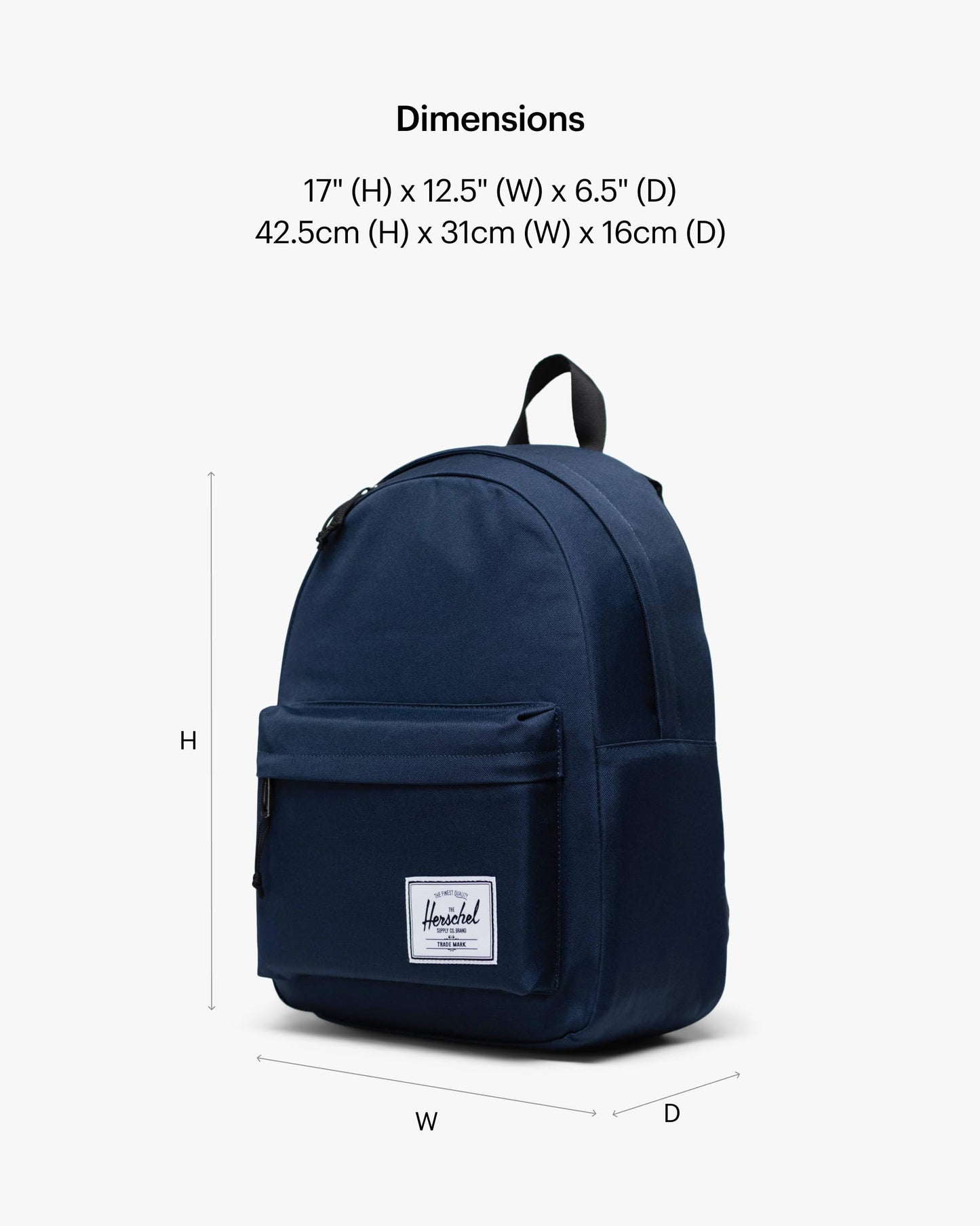 Herschel Supply Co. Herschel Classic Backpack, Navy, One Size