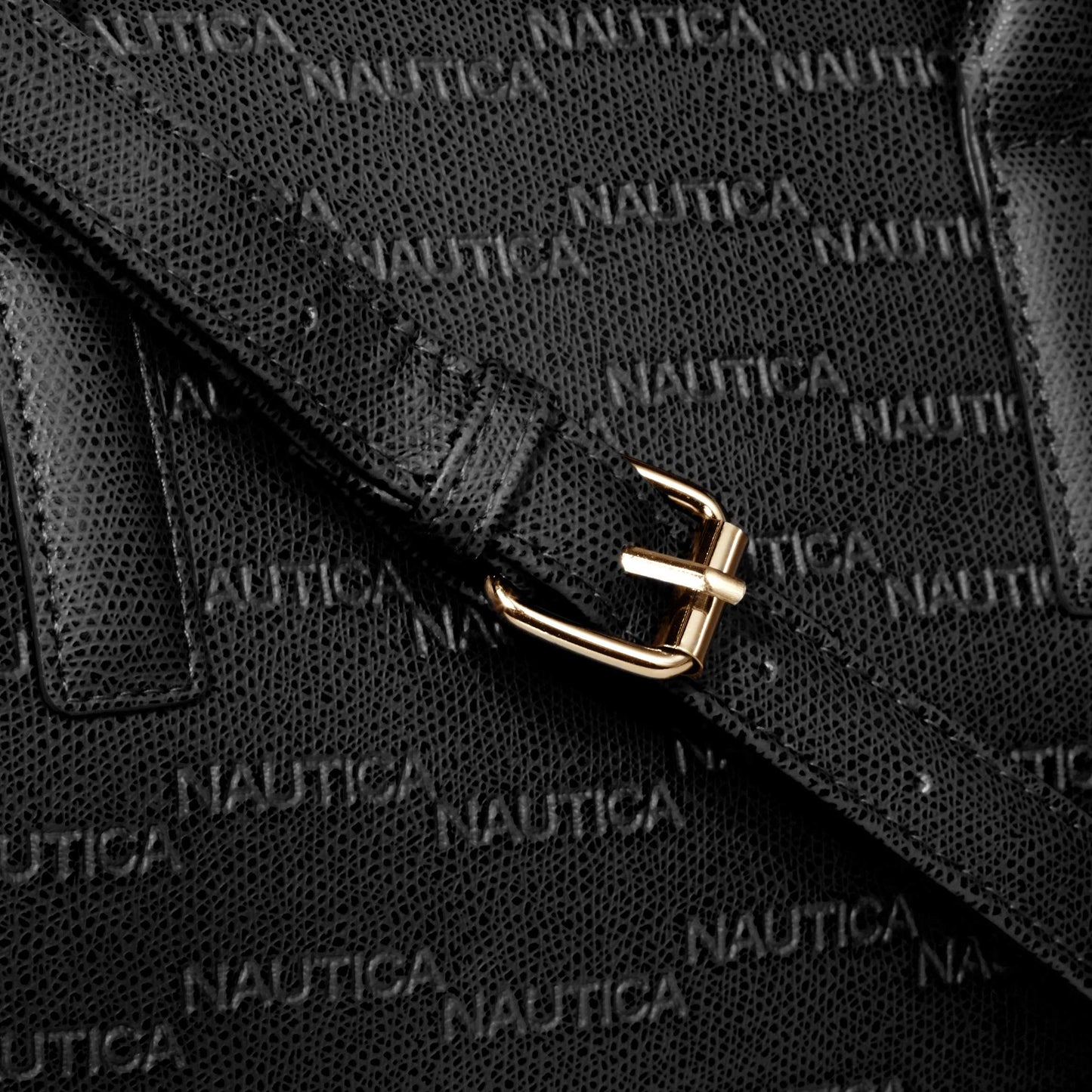 Nautica womens Sandy Jr. Top Handel Satchel With Removable Crossbody Strap, Black (Embossed Logo), One Size